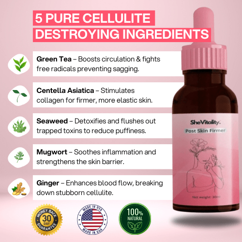 SheVitality™ Post-Skin Firmer - BUY 1 GET 2 FREE + ANTI COLLAGEN MASK